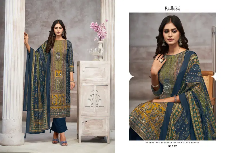 Beauty Silk By Radhika Azara Modal Dress Material Wholesalers In Delhi